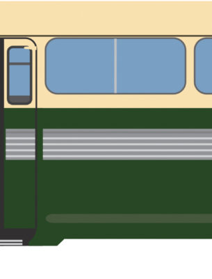 0163 Magnet • SF Muni Fageol Gasoline Twin Coach (1947)