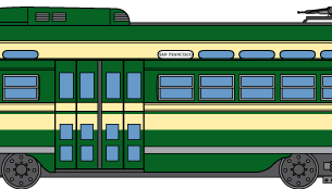 1051 magnet • SF Muni, 1960s