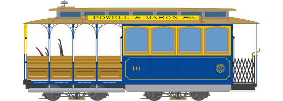 No. 16 - San Francisco Municipal Railway (1944-46) - Market Street Railway