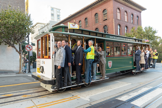 Grab a seat on this unique cable car and feed the hungry