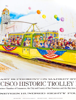 1984 Trolley Festival Blackpool Tram Poster