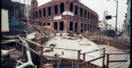 Exterior of Washington Mason Cable Car House and Powerhouse During Reconstruction of Cable Car System | December 29, 1983