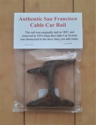 Original 1880s San Francisco Cable Car Rail