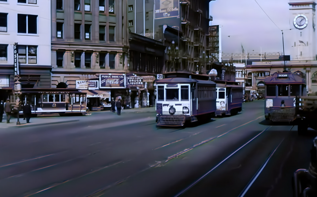 Market & California, now and then (and then, and then...)