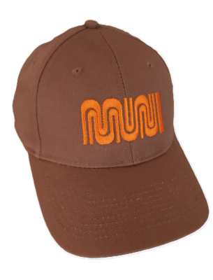 SF Municipal Railway Muni "Worm" Logo Cap (Retro Landor Orange)