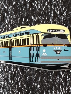 Lapel Pin Chicago PCC 7101 (SF Muni 1058)