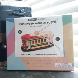 DIY 3-D Wooden Tram Puzzle