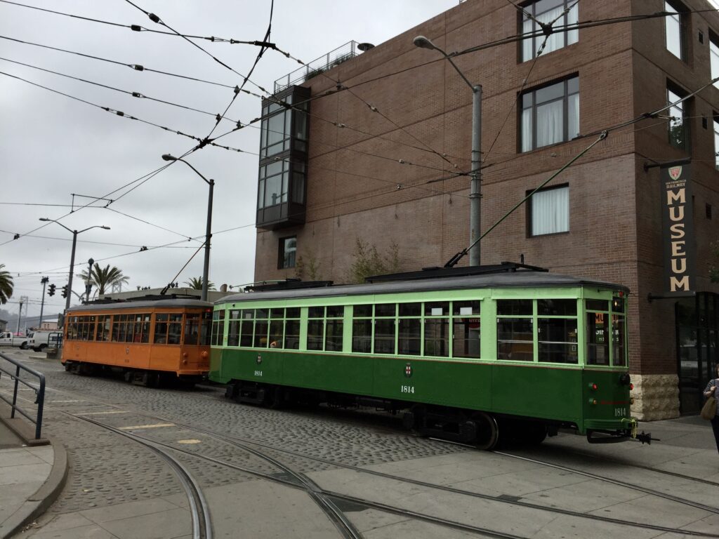 Waterfront vintage streetcar service, summer 2023