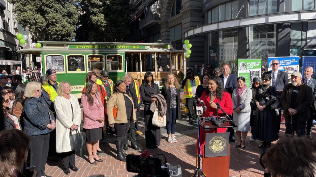 75th anniversary celebration of saving the cable cars proves a real bell-ringer