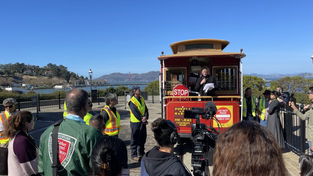 75th anniversary celebration of saving the cable cars proves a real bell-ringer