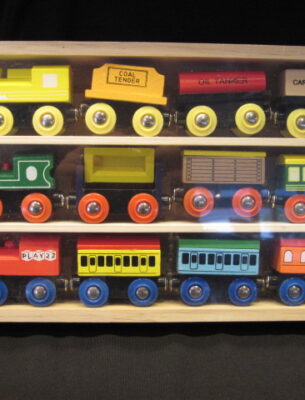 Wooden Magnetic 12-car Train Set