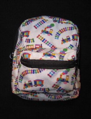 Train Print Mini-Backpack
