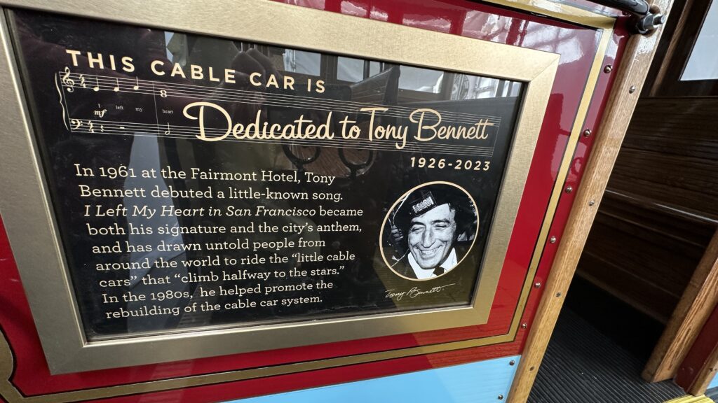 Tony Bennett's 'Halfway to the Stars' Cable Car!