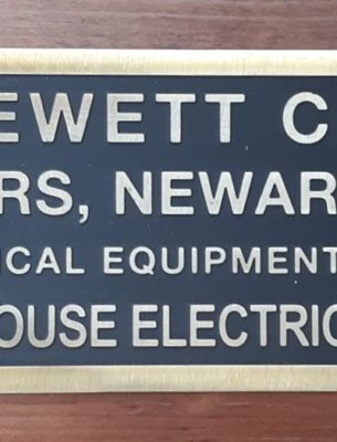 The Jewett Car Co. Builder's Plate (Replica)