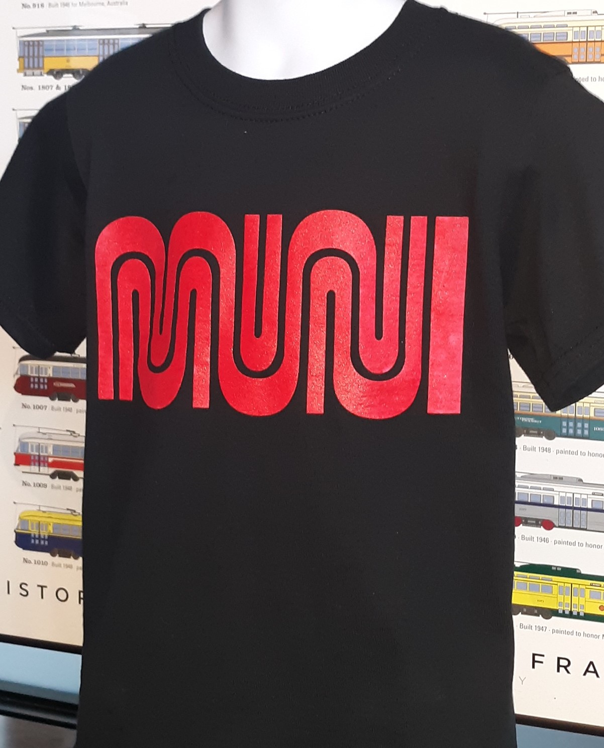 SEE SEE MUNI LOGO TEE GREY/BURGUNDY L