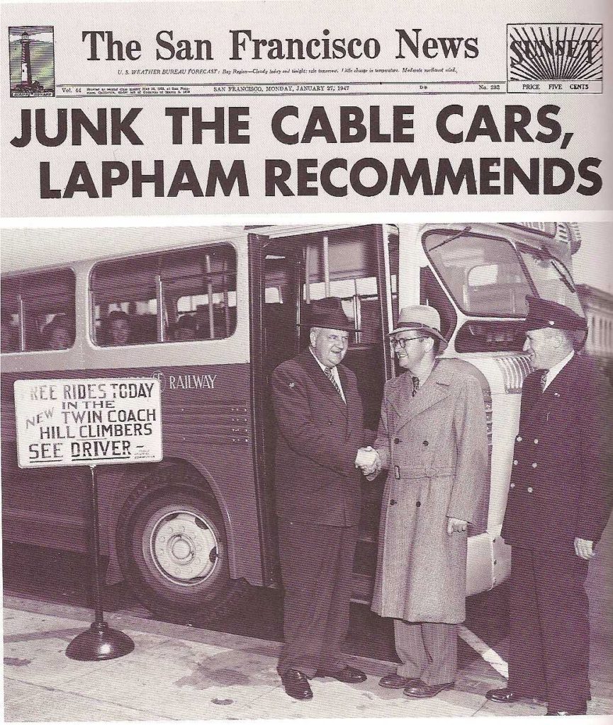 Clarifying the 1947 Threat to the Cable Cars