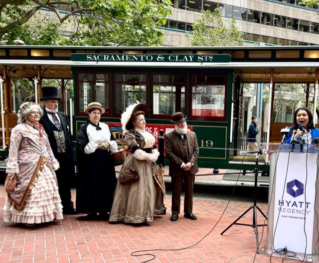 Time-travel kickoff for 150 Years of Cable Cars