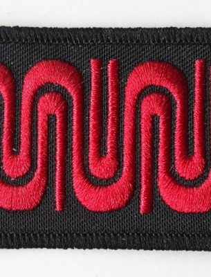 S.F. Municipal Railway MUNI Red "worm" Patch