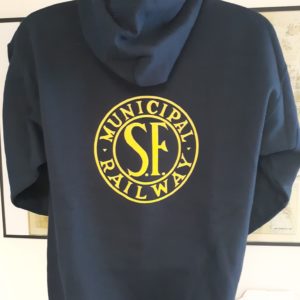 SF Municipal Railway's Original Logo Zippered Hoodie