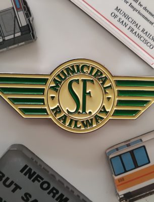 S.F. Municipal Railway "O'Shaughnessy with Wings" Magnet