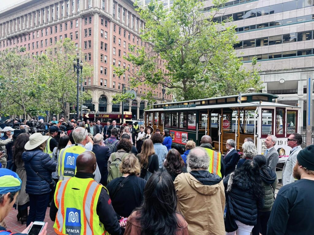 Time-travel kickoff for 150 Years of Cable Cars