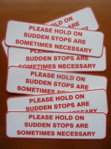 Sticker, Please Hold On ...