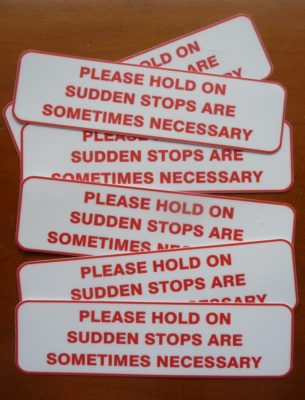 Sticker, Please Hold On ...