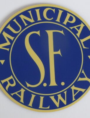 Mousepad, SF Muni "O'Shaughnessy" Logo in Blue & Gold