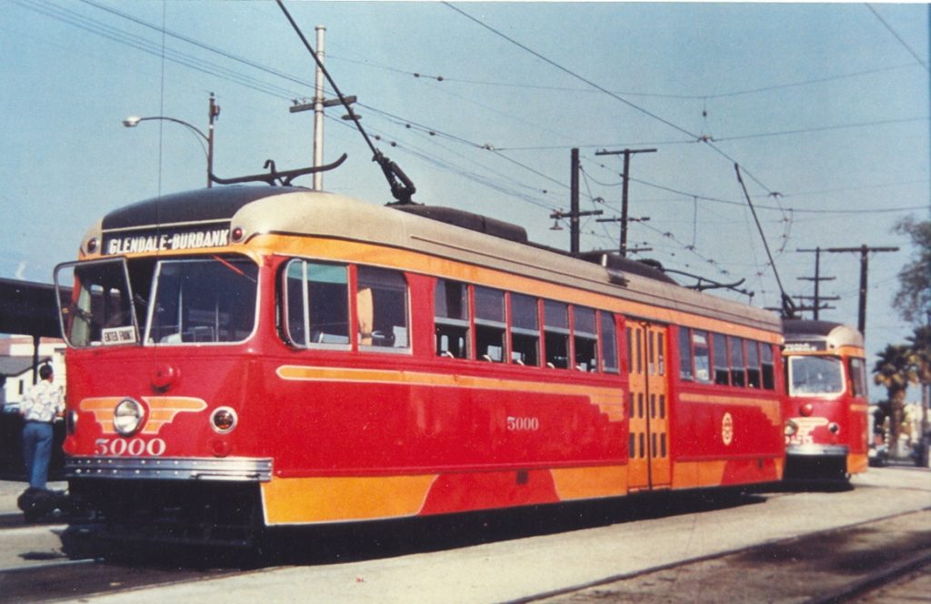 Pacific Electric PCC 1061 Headed Back to Muni