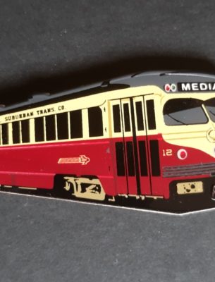 Lapel Pin Philadelphia Suburban Red Arrow PCC 12 (SF Muni 1007)