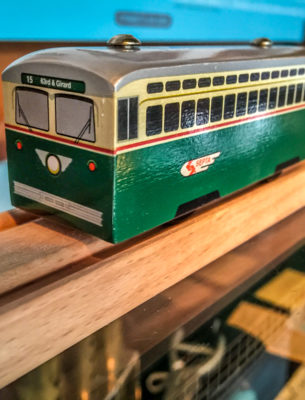 SEPTA Wooden Streetcar Toy Trolley