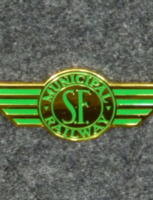 S.F. Municipal Railway "O'Shaughnessy with Wings" Lapel Pin