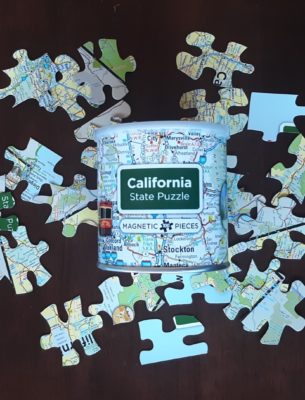 California State Map 100-piece Magnetic Puzzle