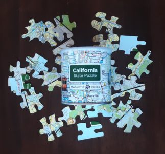 California State Map 100-piece Magnetic Puzzle