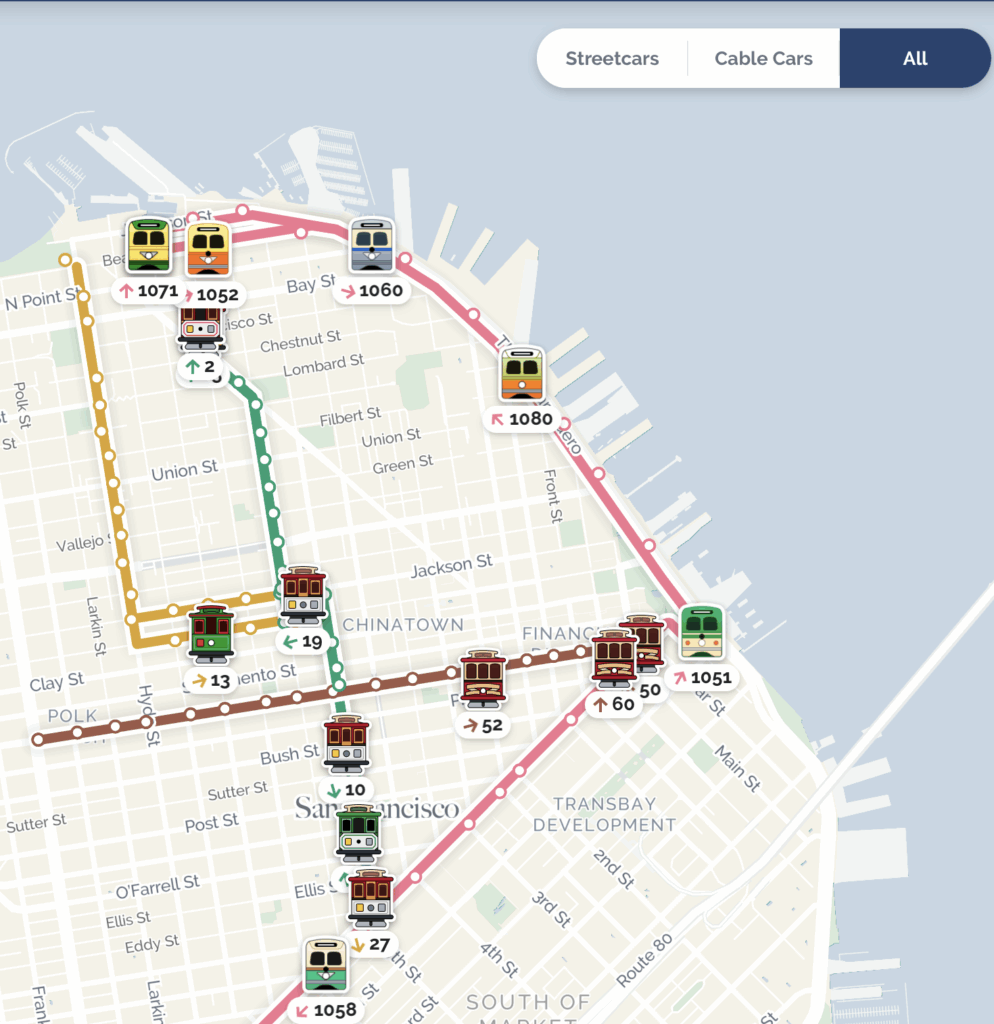NEW! Live cable car map