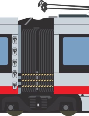 Siemens LRV magnet • SF Muni, 2018