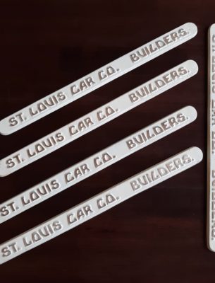 St Louis Car Co. Builder's Plate