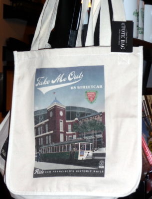 Ballpark Canvas Tote Bag