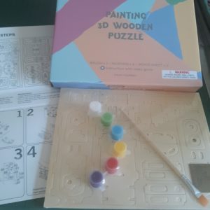 DIY 3-D Wooden Tram Puzzle