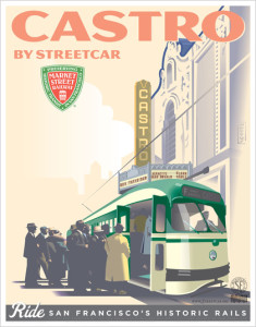 Castro by Cable Car Poster