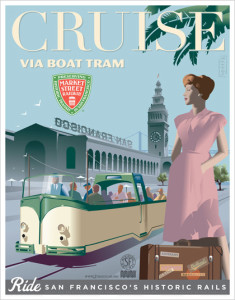 Cruise by Boat Tram Poster