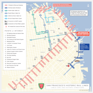 trolley map san francisco Rider Information Map Market Street Railway trolley map san francisco