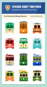 Historic Streetcar Stickers