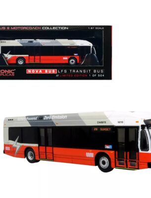 "29 Sunset" Muni Nova LFS Electric HO Scale Transit Bus