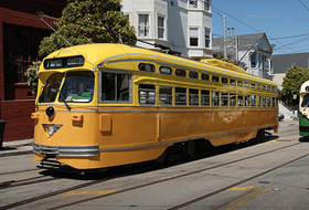 Streetcar no. 1062 at Castro