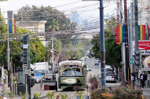 San Diego streetcar no.  1078 at Castro by sebastiansuk.de // pitlanepics.de