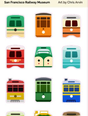 Historic Streetcar Stickers