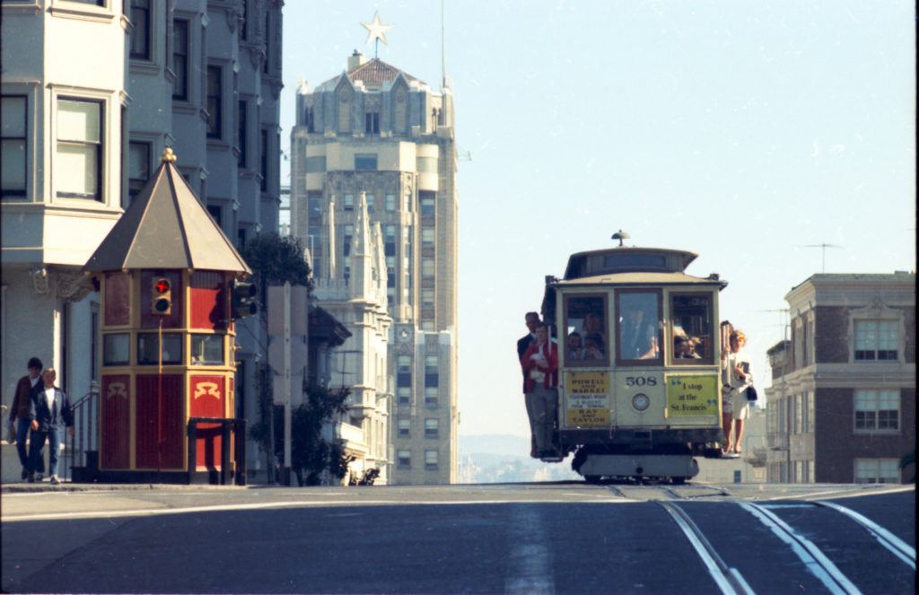 The cable car tower