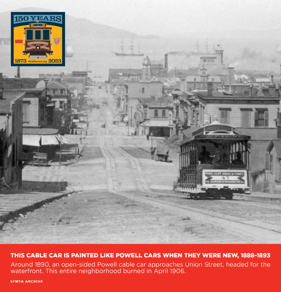 These cable car displays are instant time travel